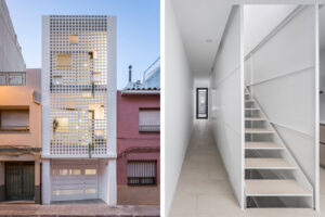 Vivienda entre medianeras en España por Viraje arquitectura