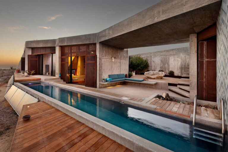Casa morada escondida por Taller de Terreno en Baja California Sur