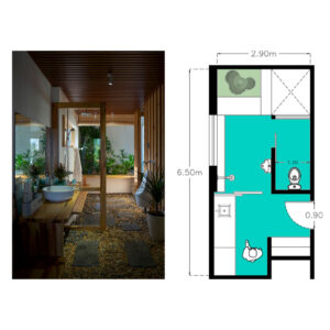 Diseño de cuarto de baño en De Men House en Vietnam - Sugerencia de diseño - El Arqui MX