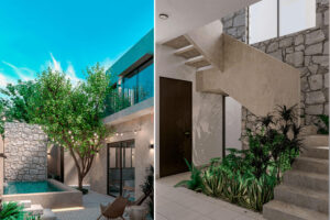 Casa Terra en Yucatán por Dual Estudio - Render Arquitectónico - EL Arqui MX