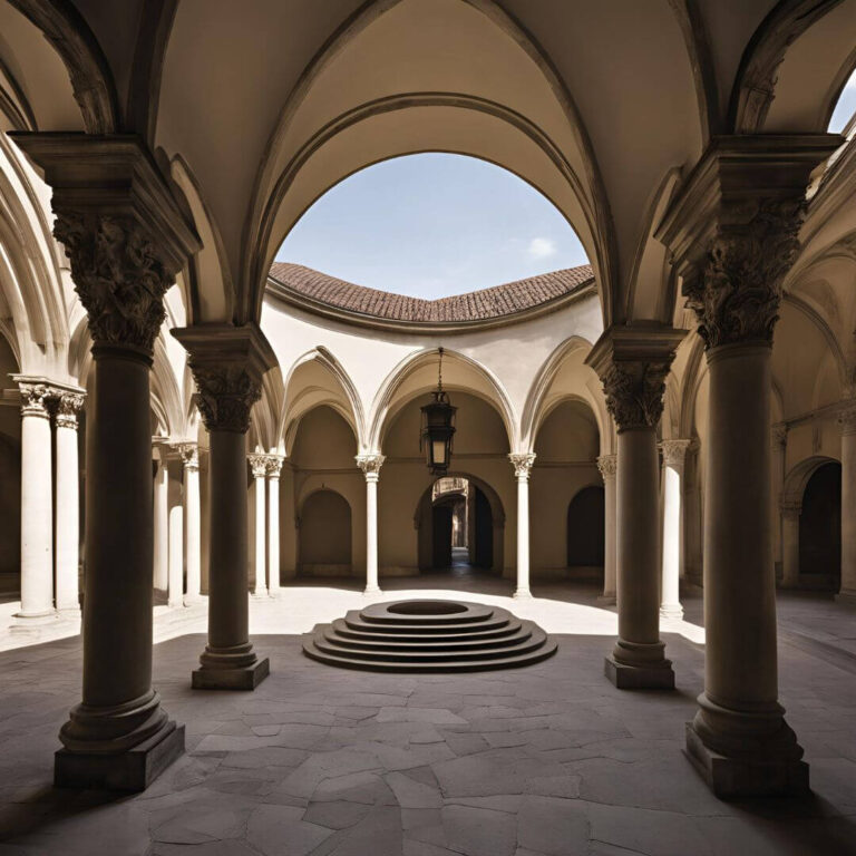 Interior del Hospital de los Inocentes