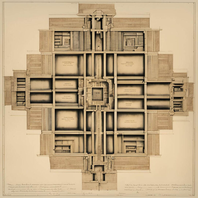 Plano de un templo mesopotámico