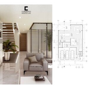 Planos de Casa Ezquina en Sinaloa