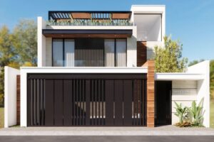 Render, fachada moderna. Casa Toluca por Heiba Arquitectos