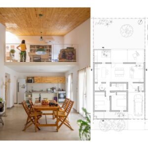 Planos Arquitectónicos. plantas, fachadas, cortes, diagramas. Casa MP en Argentina