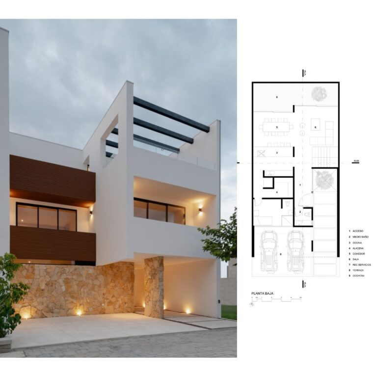 Planos arquitectónicos de Casa Pino 9 en Puebla