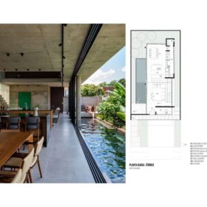 Planos Arquitectonicos, plantas, fachadas, cortes, secciones. Casa U en Brasil