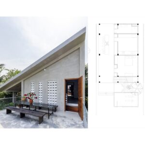 Planos Arquitectónicos. Casa Ancla en Vietnam