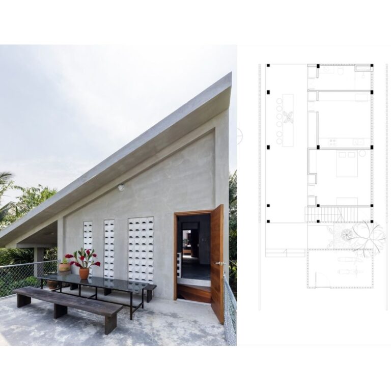 Planos Arquitectónicos. Casa Ancla en Vietnam