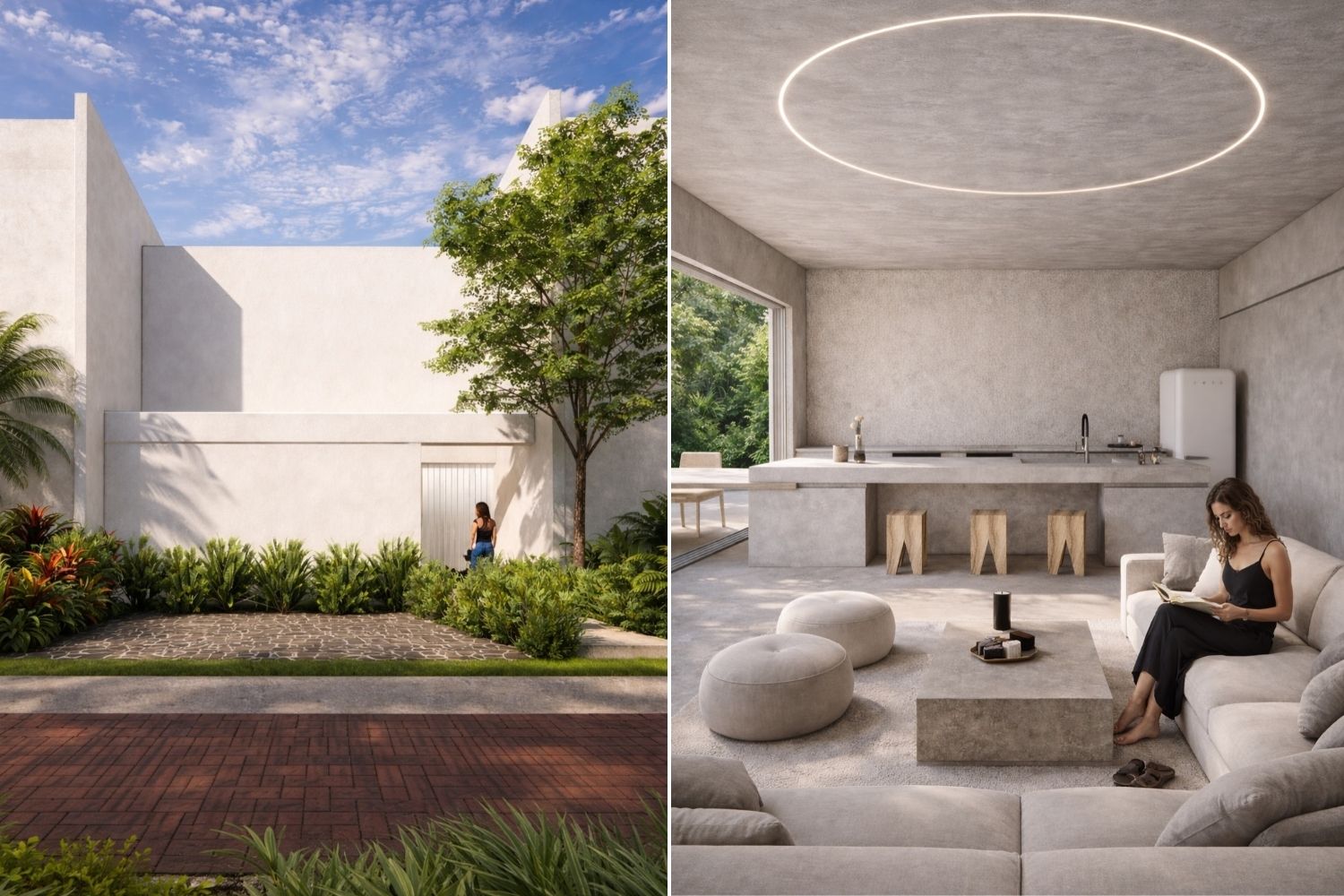 Casa X en Residencial Rio: Arquitectura Introspectiva y Serenidad