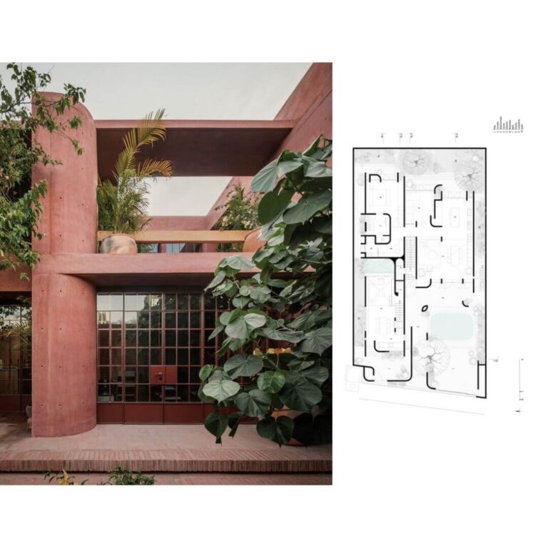 Planos de Red House en Huatulco: Arquitectura de Concreto Pigmentado | Ángel García