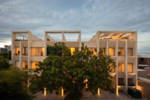 Fachada. Edificio Salvia El Dorado en Sinaloa por Duales Taller