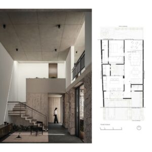 Planimetría Casa Contreras en Zapopan: Plantas, fachadas y Cortes