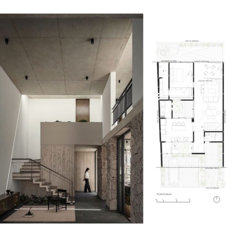 Planimetría Casa Contreras en Zapopan: Plantas, fachadas y Cortes