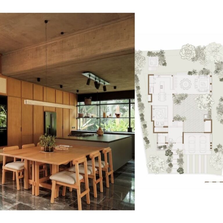 Planimetría de Casa Akina por Di Frenna Arquitectos en Colima