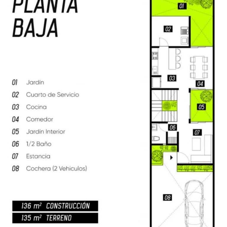 Casa Fénix en Puebla por H2_Arquitectura - Plano Arquitectónico - El Arqui MX