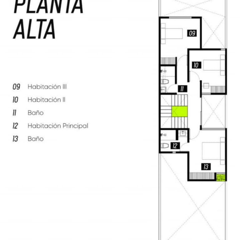 Casa Fénix en Puebla por H2_Arquitectura - Plano Arquitectónico - El Arqui MX