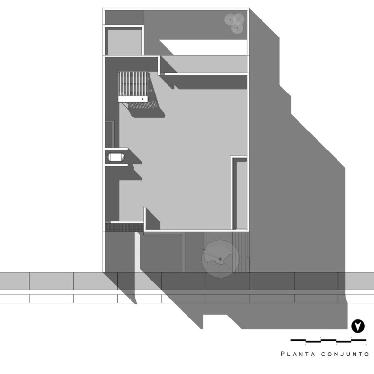 Casa Enebro en Querétaro por MEM Arquitectos - Plano arquitectónico - El Arqui MX