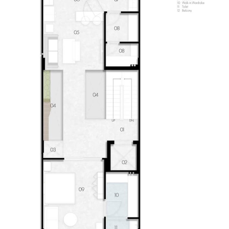 6 x 18 Slender House en India