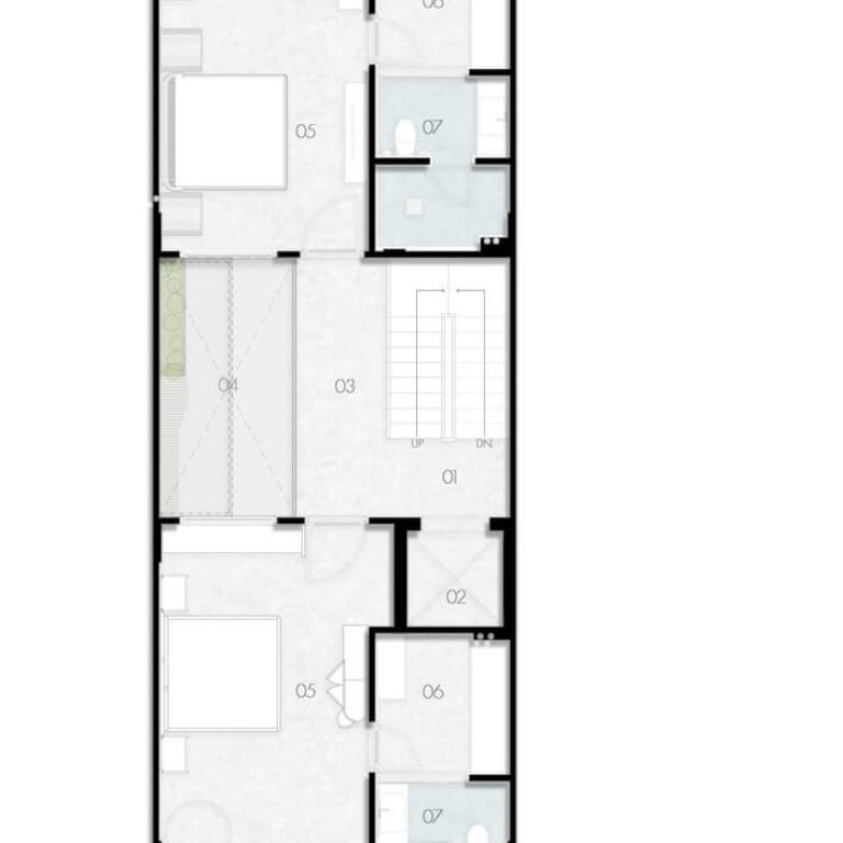 6 x 18 Slender House en India