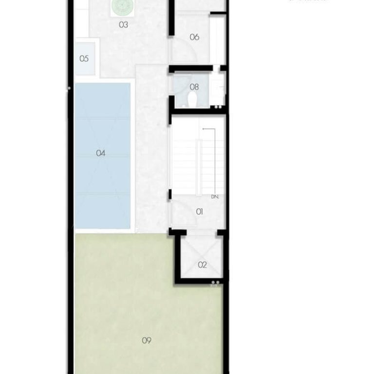 6 x 18 Slender House en India