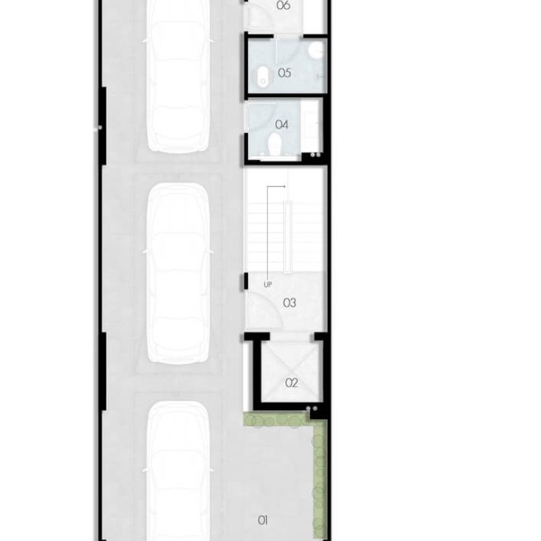 6 x 18 Slender House en India