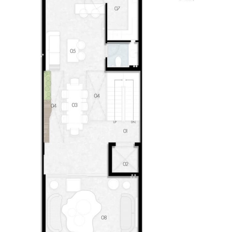6 x 18 Slender House en India
