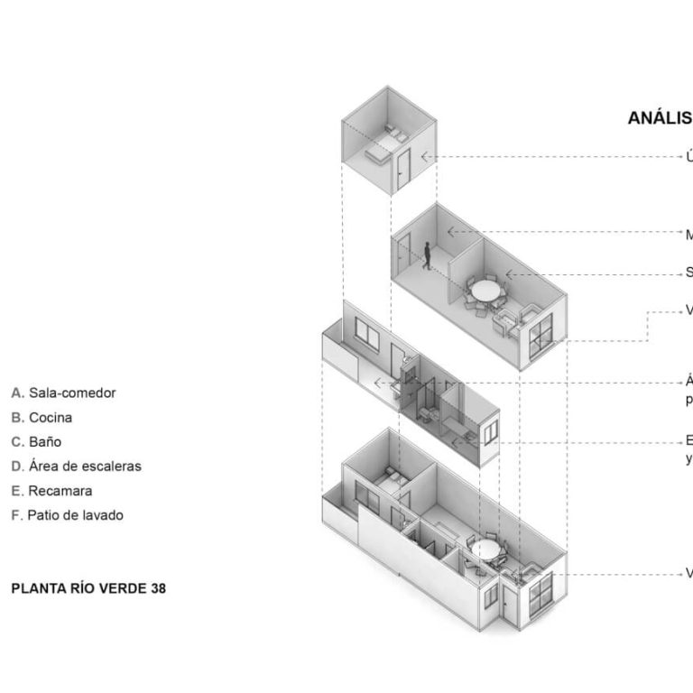 Intervención Infonavit en Morelos por Taller ADG - Plano Arquitectónico - EL Arqui MX