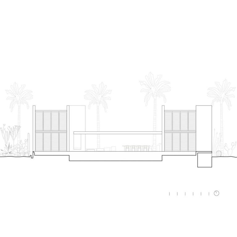 Alzado arquitectónico de Casa Macahuite por Studio Font