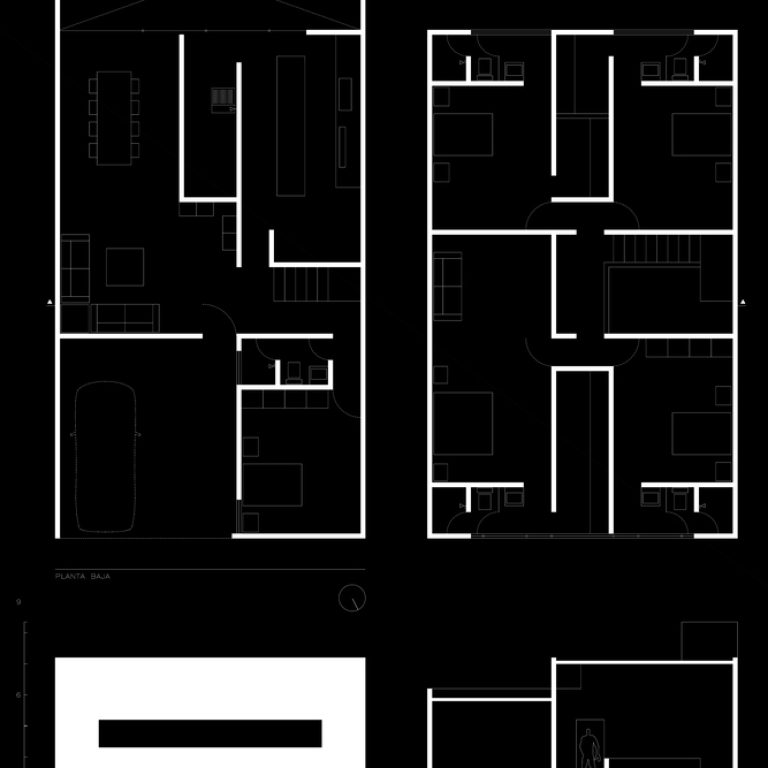 Casa 1O7 en Hidalgo por Alejandro Quetzalcóatl - Plano Arquitectónico - El Arqui MX