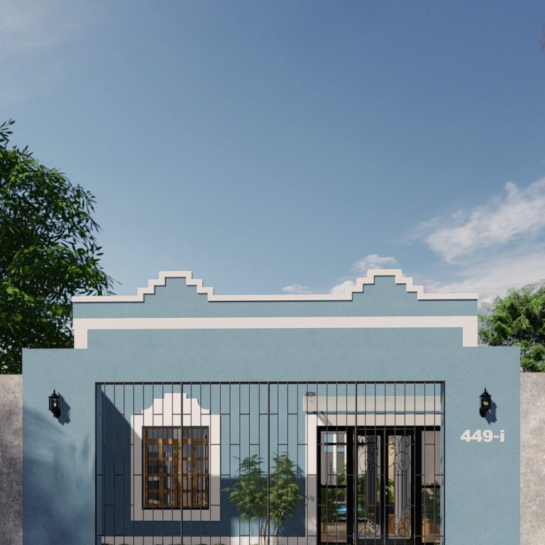 Casa 74 en Yucatán por Indigo Espacios - Render Arquitectónico - El Arqui MX