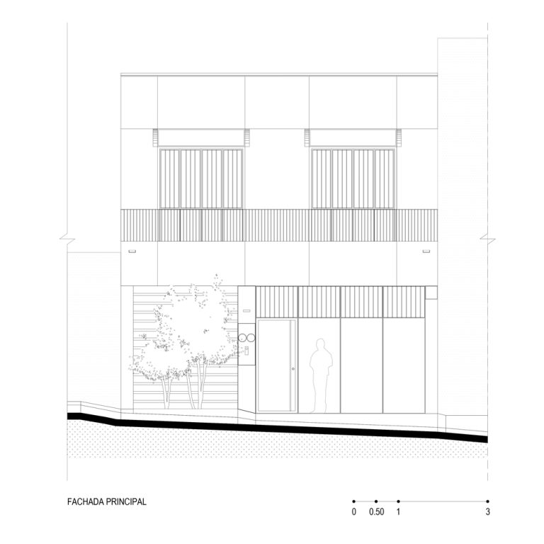 Fachada, Alzado. Casa A.Martínez: Arquitectura con Bóveda de Cañón en Michoacan por Taller Michoacán