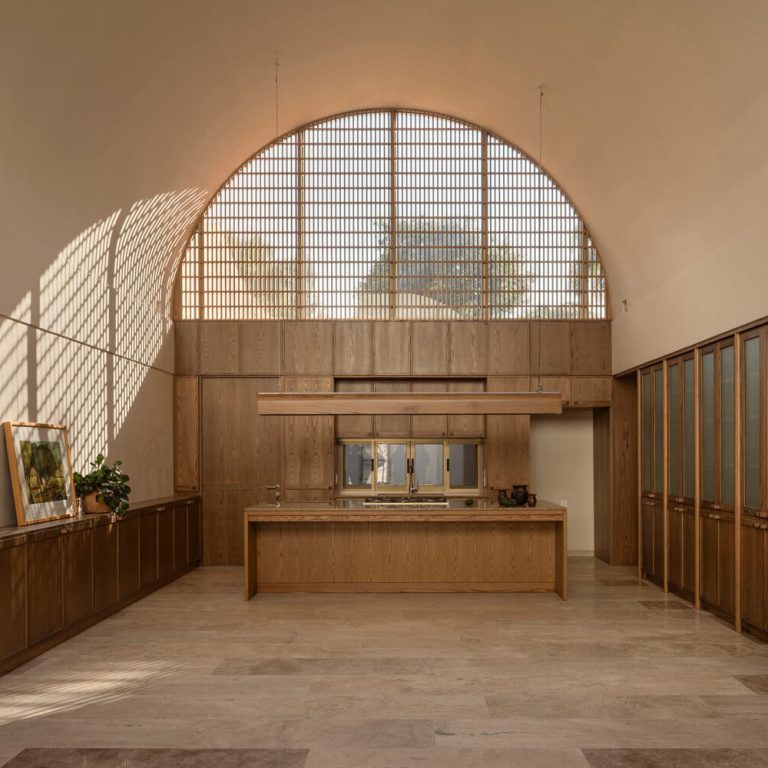 Cocina, boveda de Cañon. Casa A.Martínez: Arquitectura con Bóveda de Cañón en Michoacan por Taller Michoacán