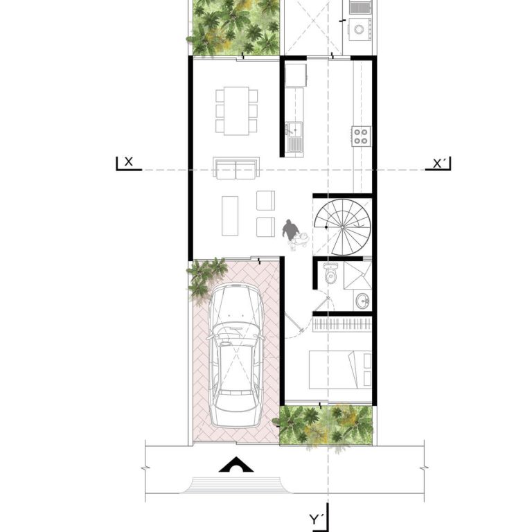 Casa Aguilas en Chiapas por Apaloosa Estudio de Arquitectura y Diseño - Plano Arquitectónico - El Arqui MX