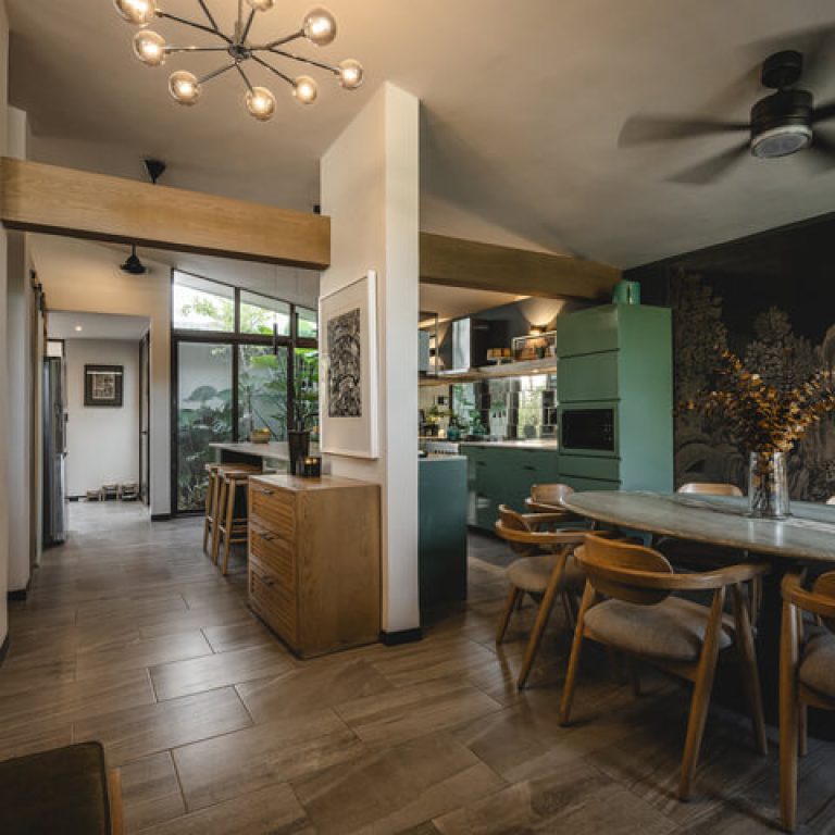 Baño, cocina, Casa Ahimsa por Binomio Taller