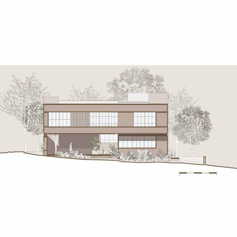 Alzado 02 de Casa Akina por Di Frenna Arquitectos
