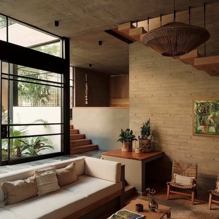 Espacio residencial de Casa Akina por Di Frenna Arquitectos