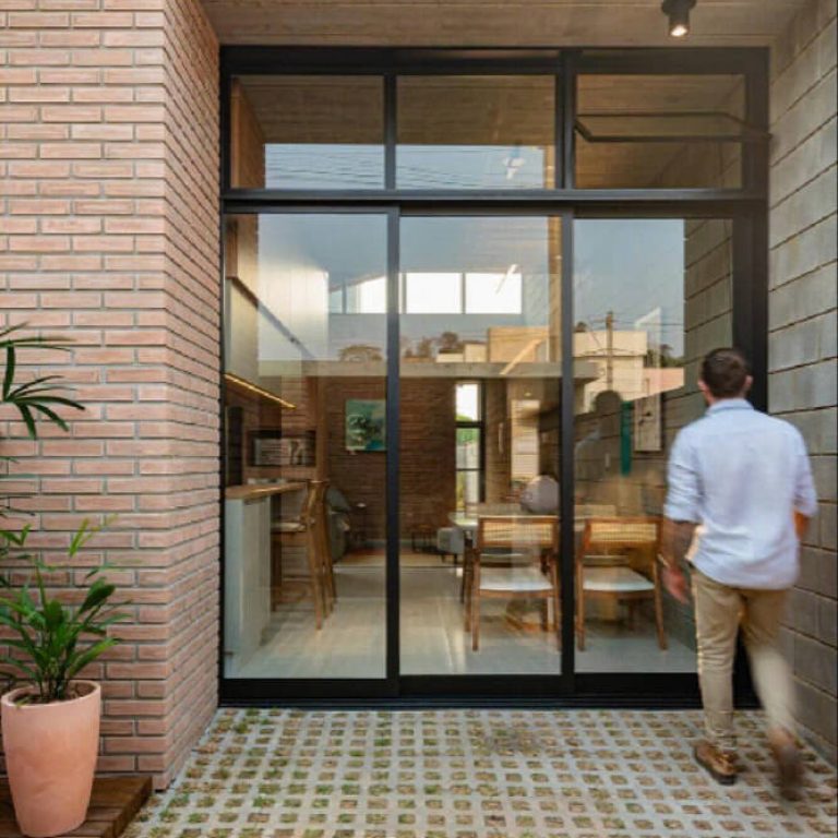 Casa Bohemia en Brasil. fachada interior