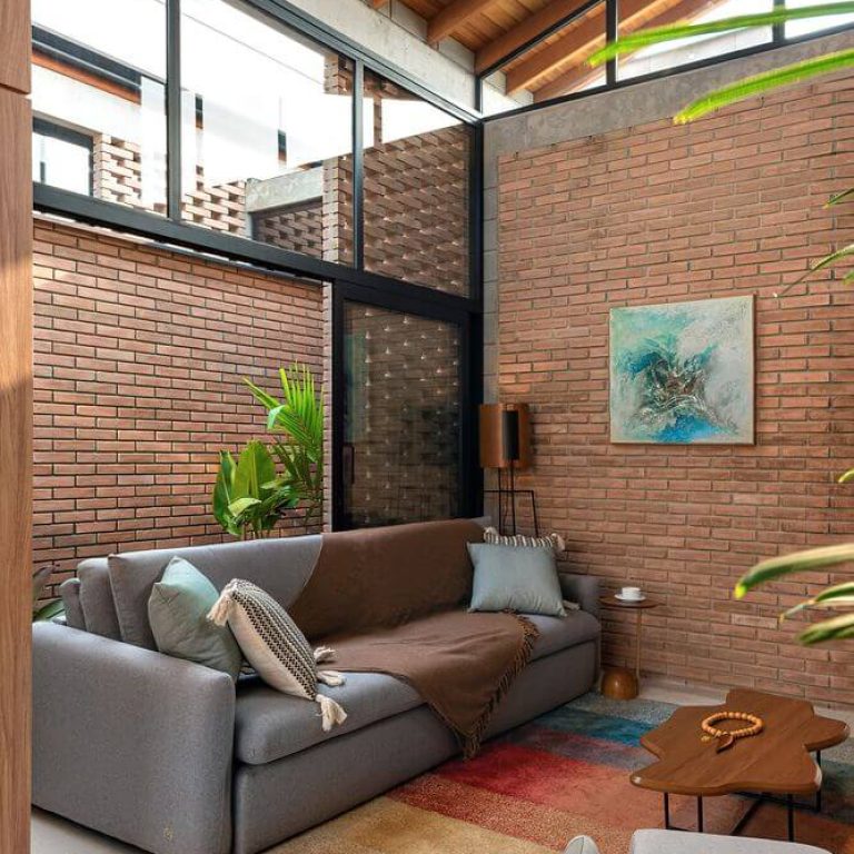Casa Bohemia en Brasil. sala, muebles modernos