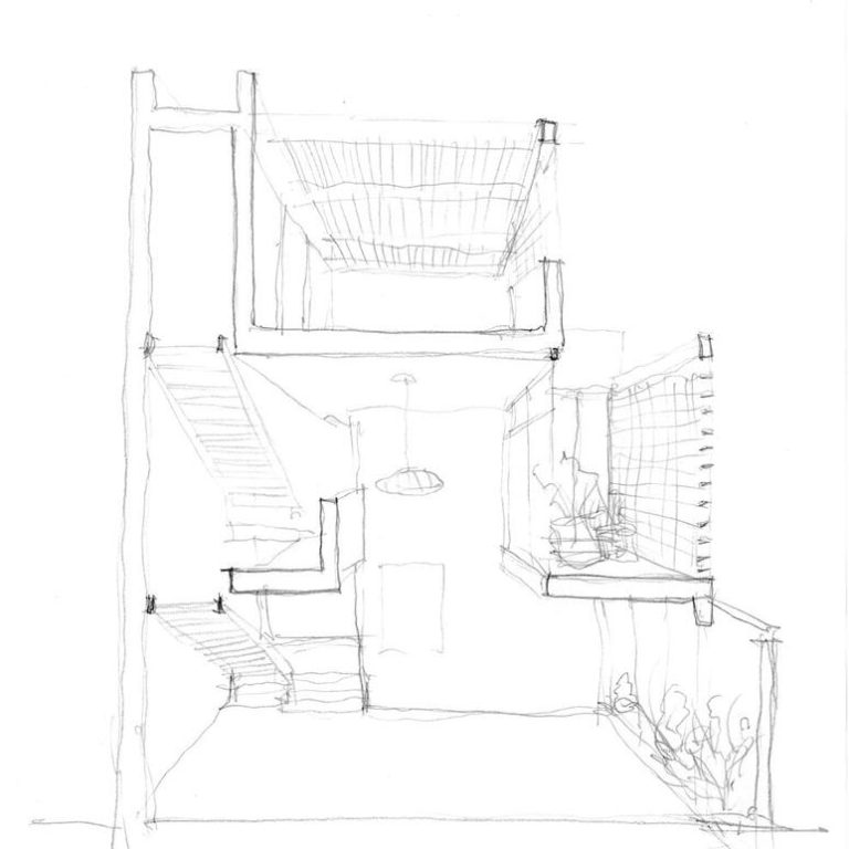 Planos de Casa Bosques Vallarta en Zapopan: Arquitectura de Patios y Concreto | Díaz Webster