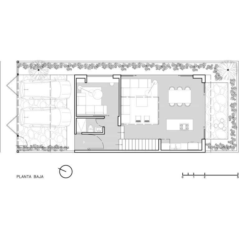 Planos de Planos de Casa Bosques Vallarta en Zapopan: Arquitectura de Patios y Concreto | Díaz Webster