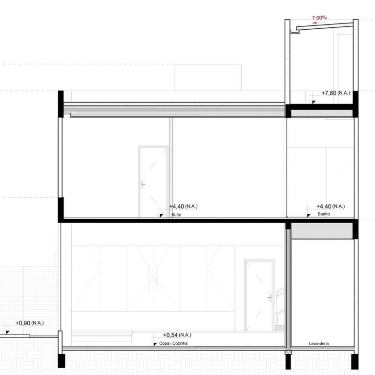 Casa Box en Brasil por Caio Persighini - Plano Arquitectonico