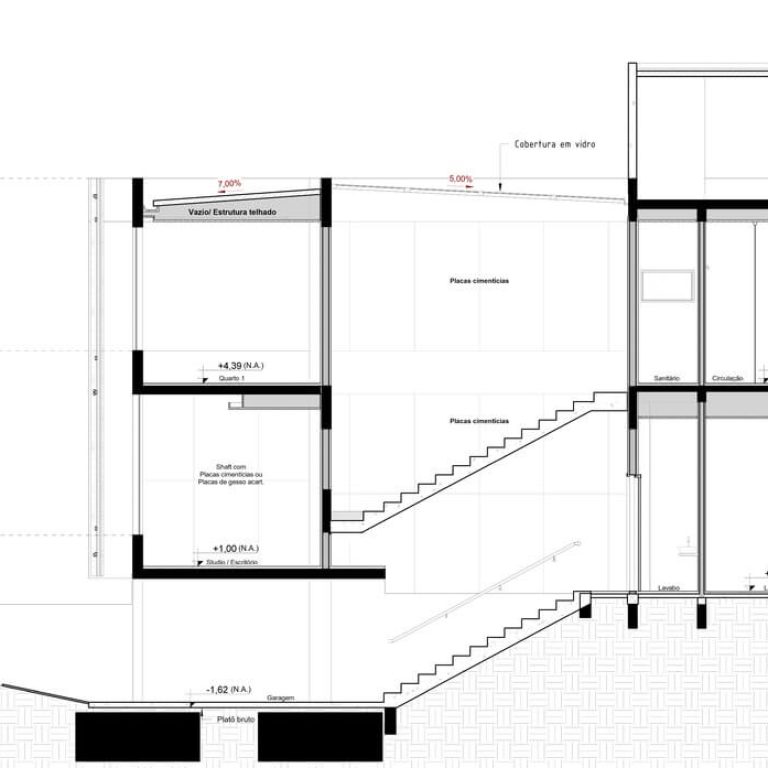 Casa Box en Brasil por Caio Persighini - Plano Arquitectonico