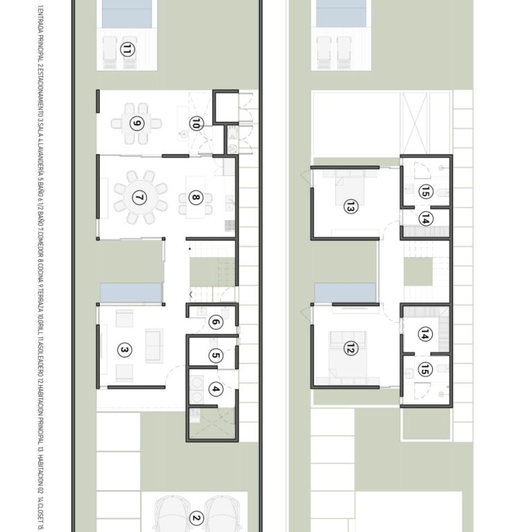 Casa CLV en Mérida: Diseño Moderno con Cemento Pulido por Altotrazo