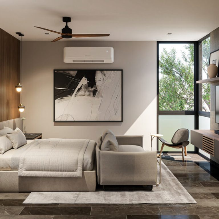 Casa CLV en Mérida: Diseño Moderno con Cemento Pulido por Altotrazo