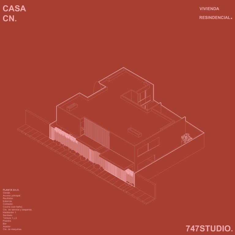 Dibujo arquitectónico Isométrico