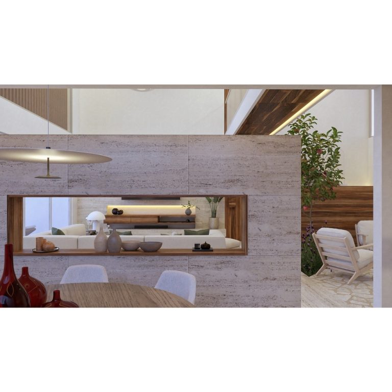 Render de sala comedor