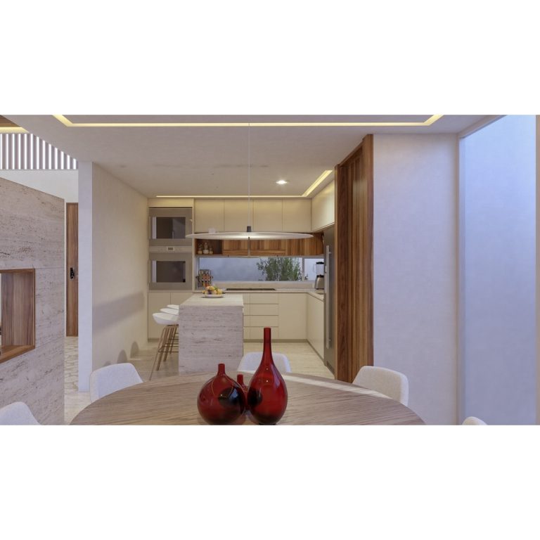 Render de cocina