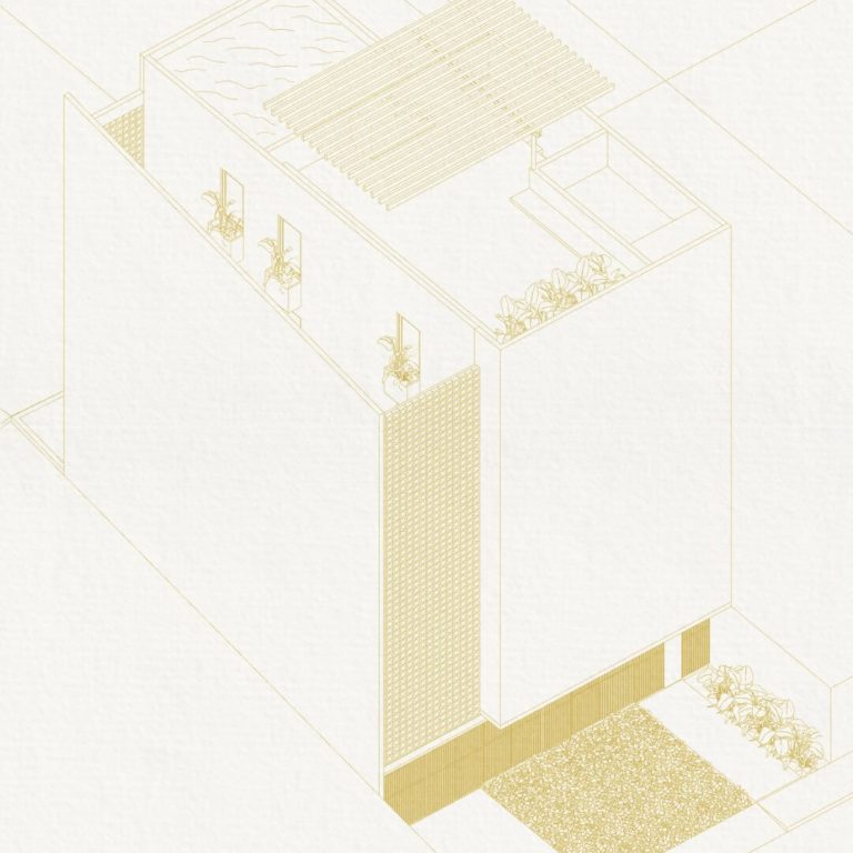 Planos Arquitectónicos de Casa Caimito en Cancún: Plantas, Axonometría