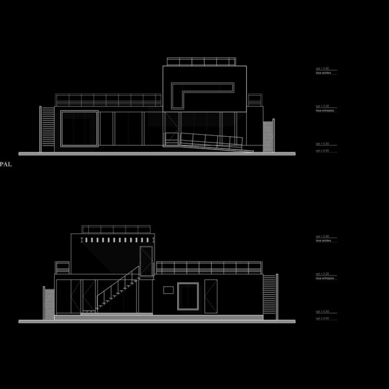 Casa Cañada 4546 en Puebla por Taller - Eduardo Audirac - Plano Arquitectonico - El Arqui MX